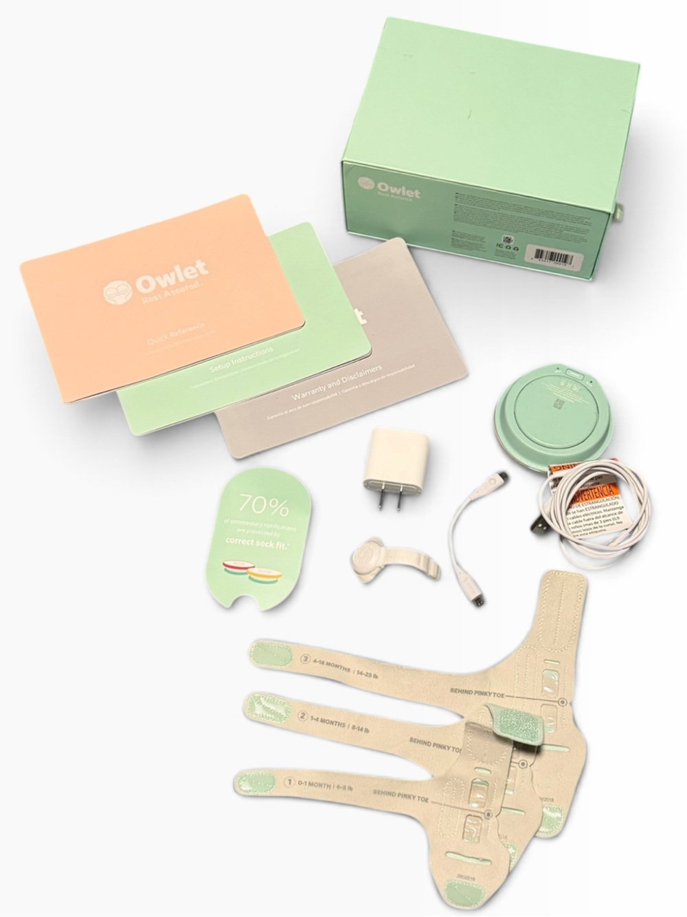 Owlet Smart Sock 2 Mint Green